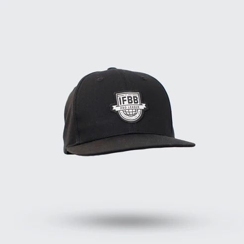 IFBB PRO FLAT BILL HAT BLACK