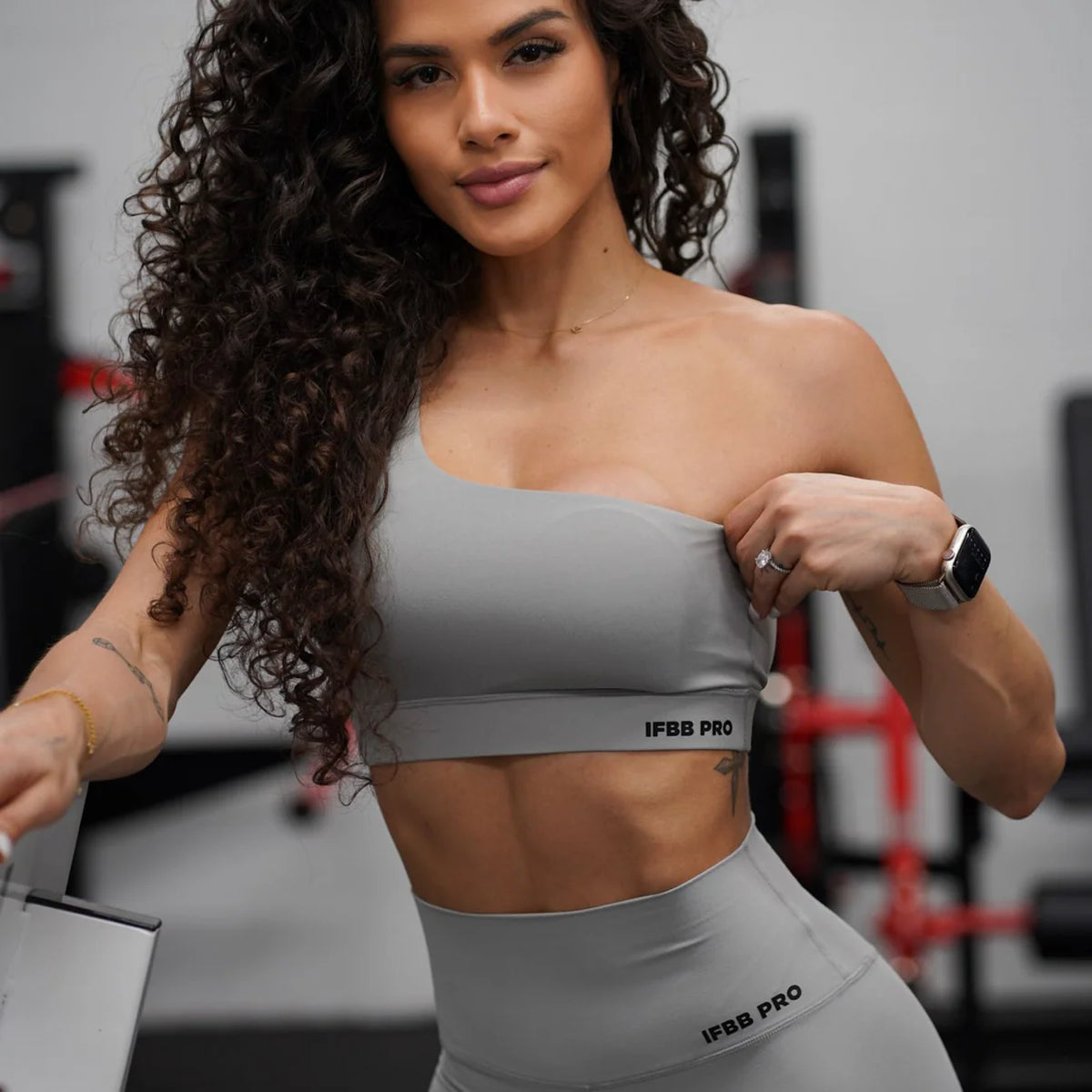 GRAY ASYMMETRIC IFBB TOP