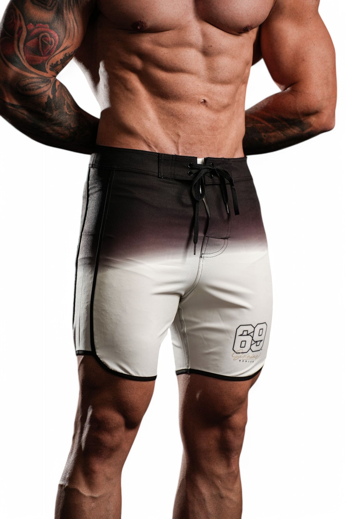 Short Men's Black and White