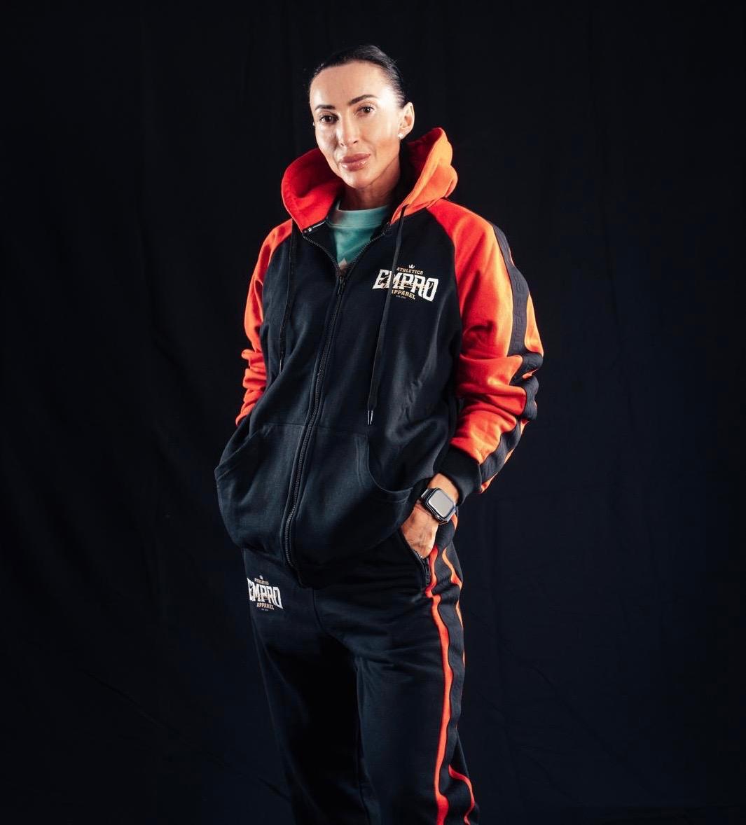 Sixnine Empro Classic Series Black-Red Hooded Tracksuit