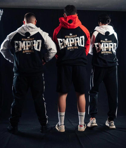 Sixnine Empro Classic Series Black-Red Hooded Tracksuit