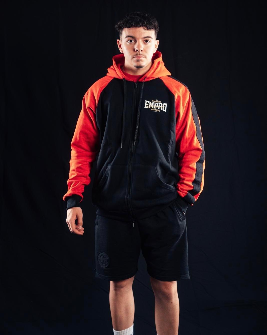 Sixnine Empro Classic Series Black-Red Hooded Tracksuit