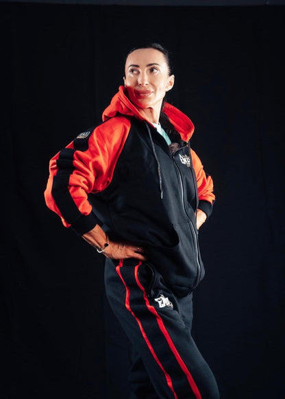 Sixnine Empro Classic Series Black-Red Hooded Tracksuit