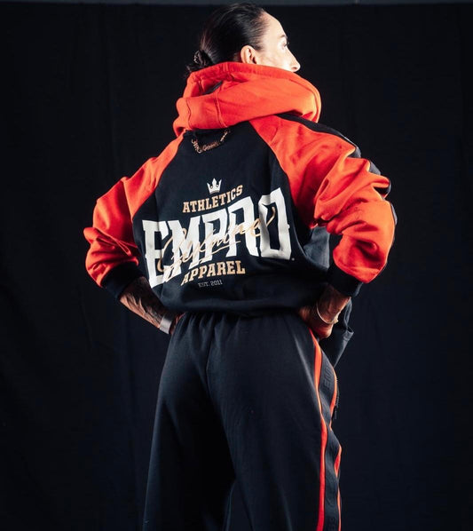 Sixnine Empro Classic Series Black-Red Hooded Tracksuit