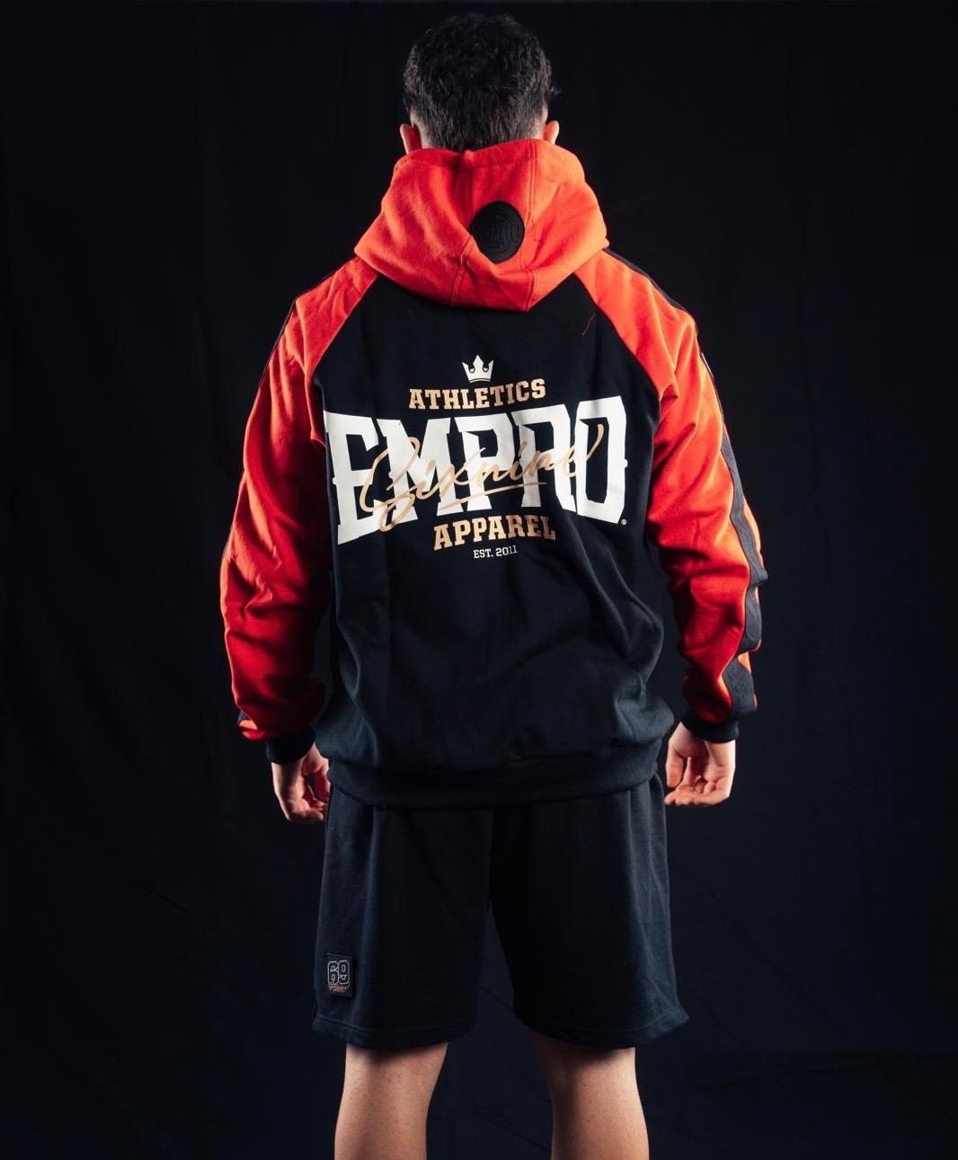 Sixnine Empro Classic Series Black-Red Hooded Tracksuit