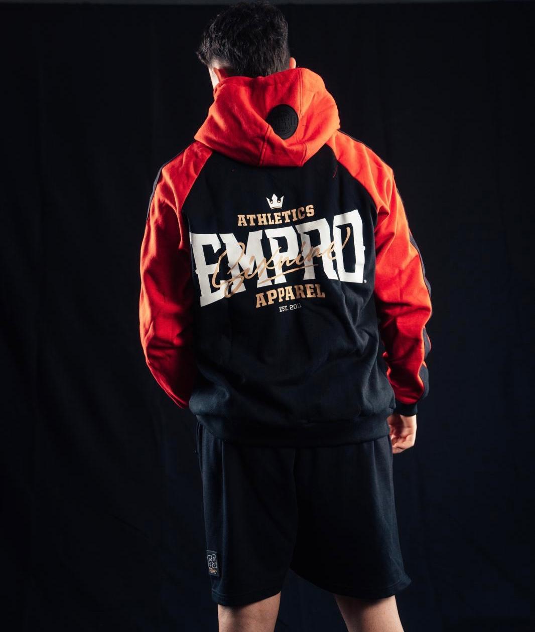 Sixnine Empro Classic Series Black-Red Hooded Tracksuit
