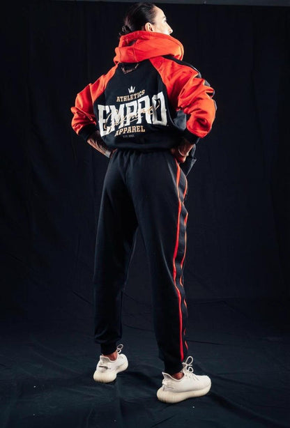 Sixnine Empro Classic Series Black-Red Hooded Tracksuit