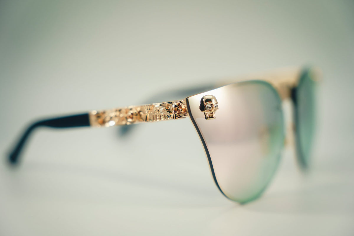 Sixnine Skull Pink Glasses