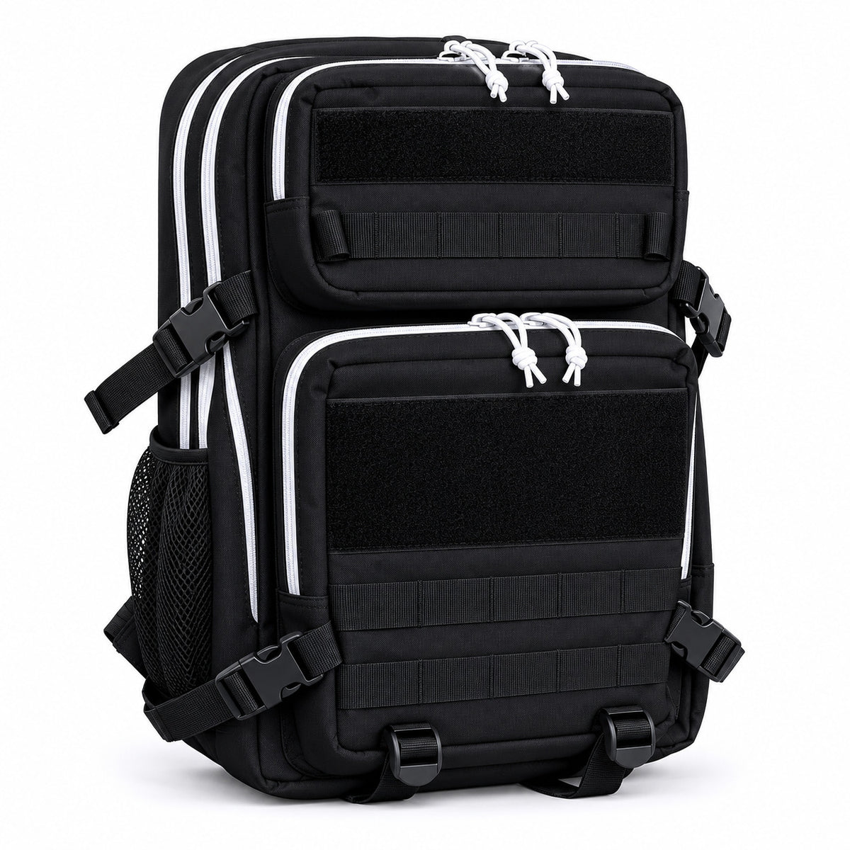 MOCHILA TACTICA EMPRO NEGRA-BLANCA