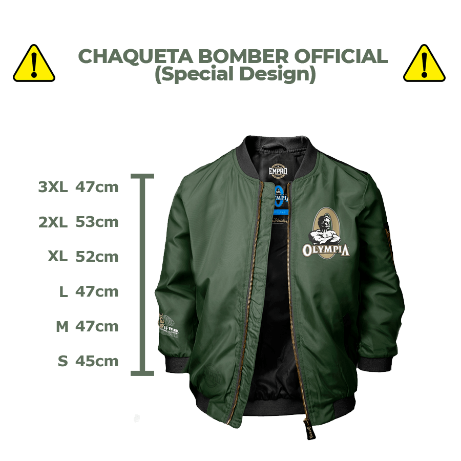 Chaqueta Bomber CROP Oficial O Green (Special Design)