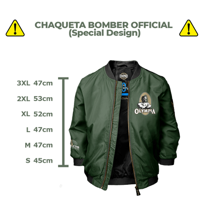 Chaqueta Bomber CROP Oficial O Green (Special Design)