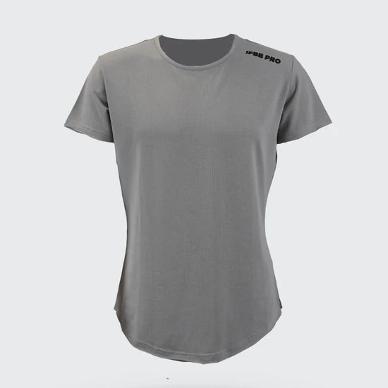 MEN'S FITTED GREY IFBB T-SHIRT