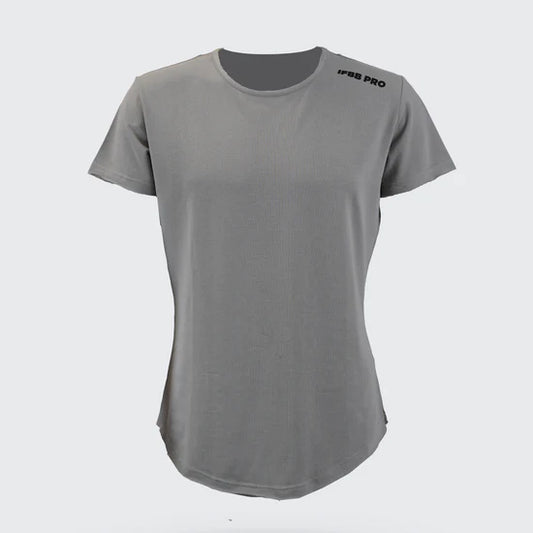 MEN'S FITTED GREY IFBB T-SHIRT