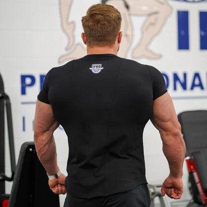 IFBB Men's Fitted Green T-Shirt