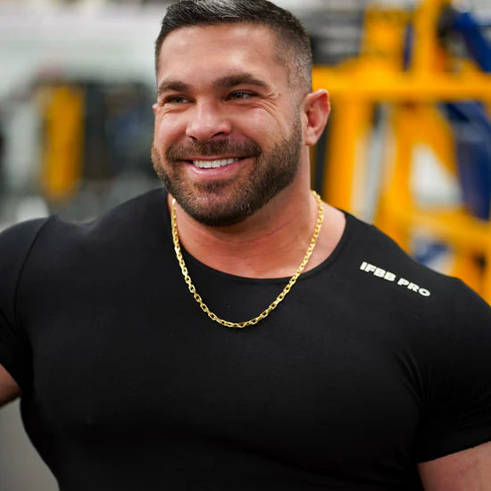 IFBB Men's Fitted T-Shirt - Black