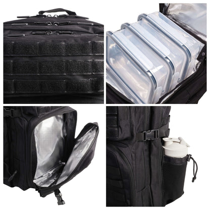 MOCHILA TACTICA EMPRO CON COMPARTIMENTO PARA COMIDA