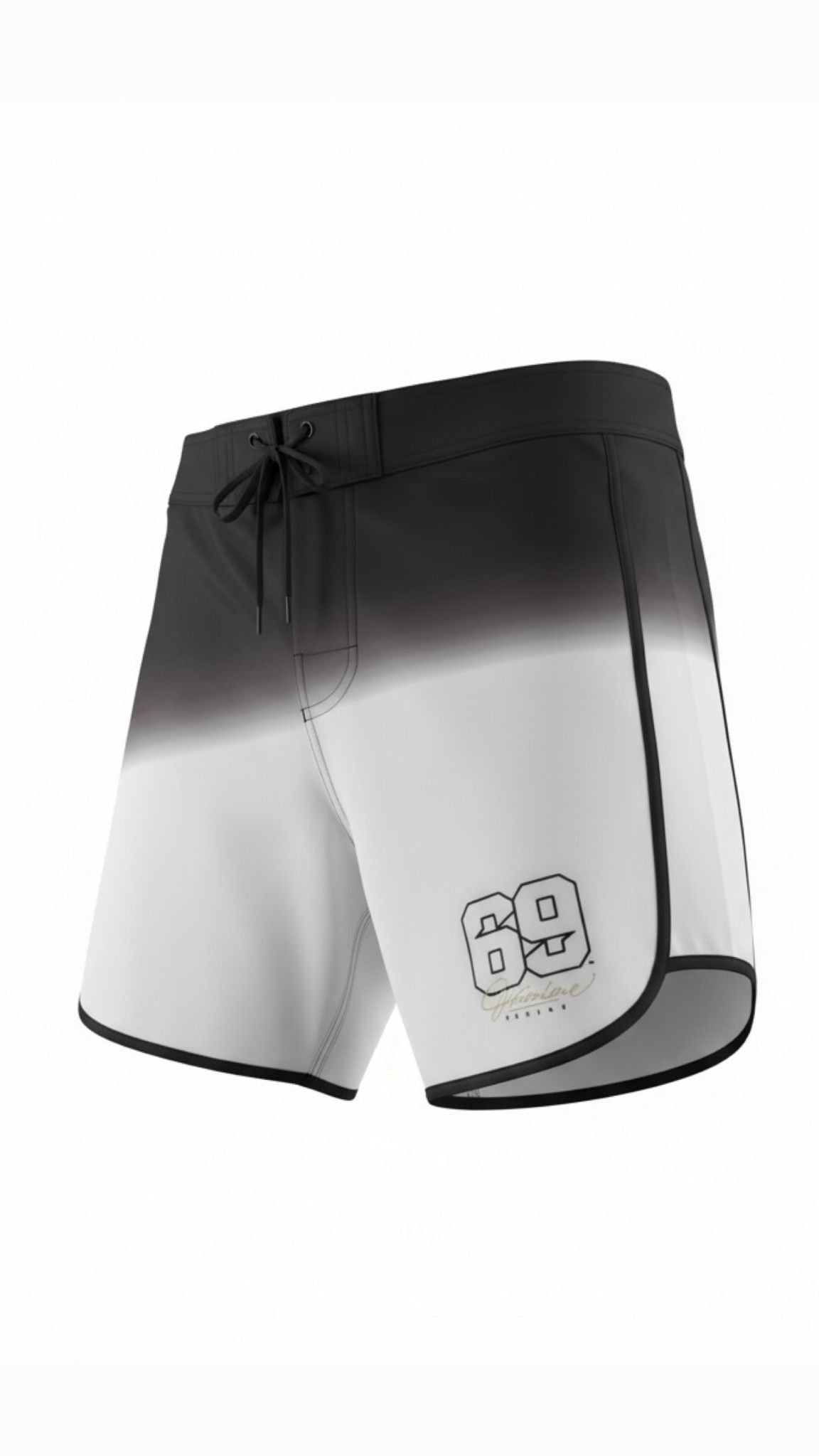 Short Men's Black and White