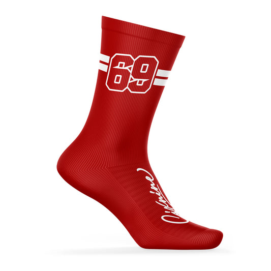 Socks 69 Series Sixnine Red