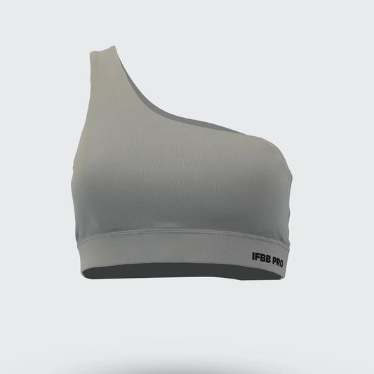 TOP ASIMETRICO GRIS IFBB