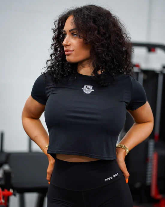 WOMEN'S IFBB PRO T-SHIRT GREY IFBB