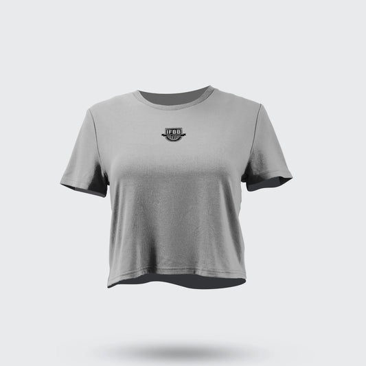 WOMEN'S IFBB PRO T-SHIRT GREY IFBB