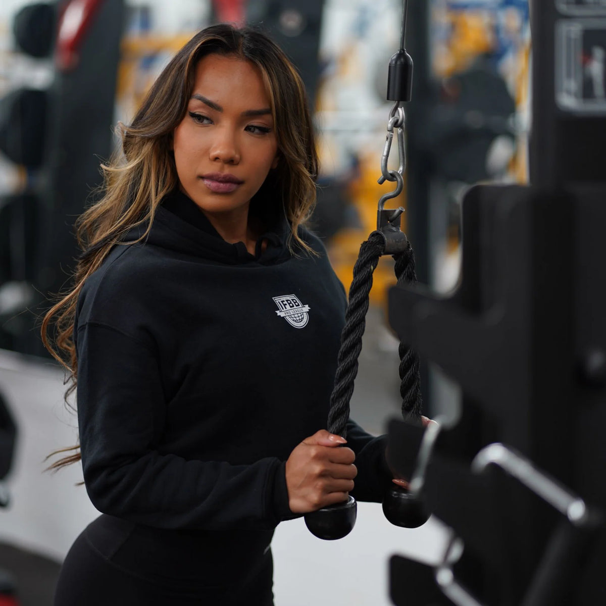 WOMEN'S GREY IFBB SWEATSHIRT