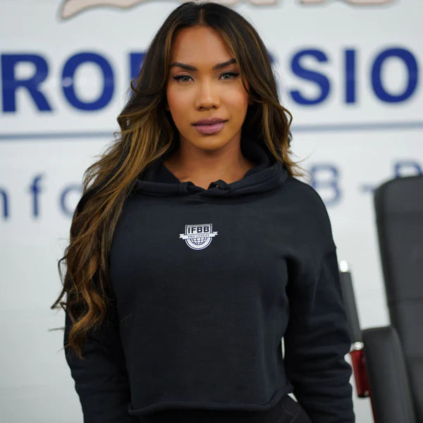 WOMEN'S BLACK IFBB SWEATSHIRT