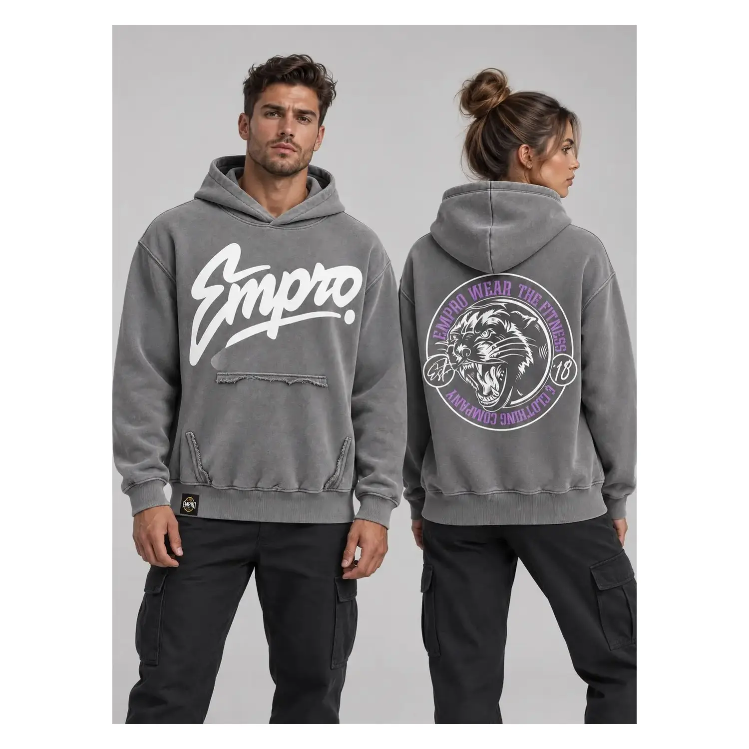 Sudadera Empro Panther Grey