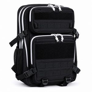 MOCHILA TACTICA EMPRO NEGRA-BLANCA