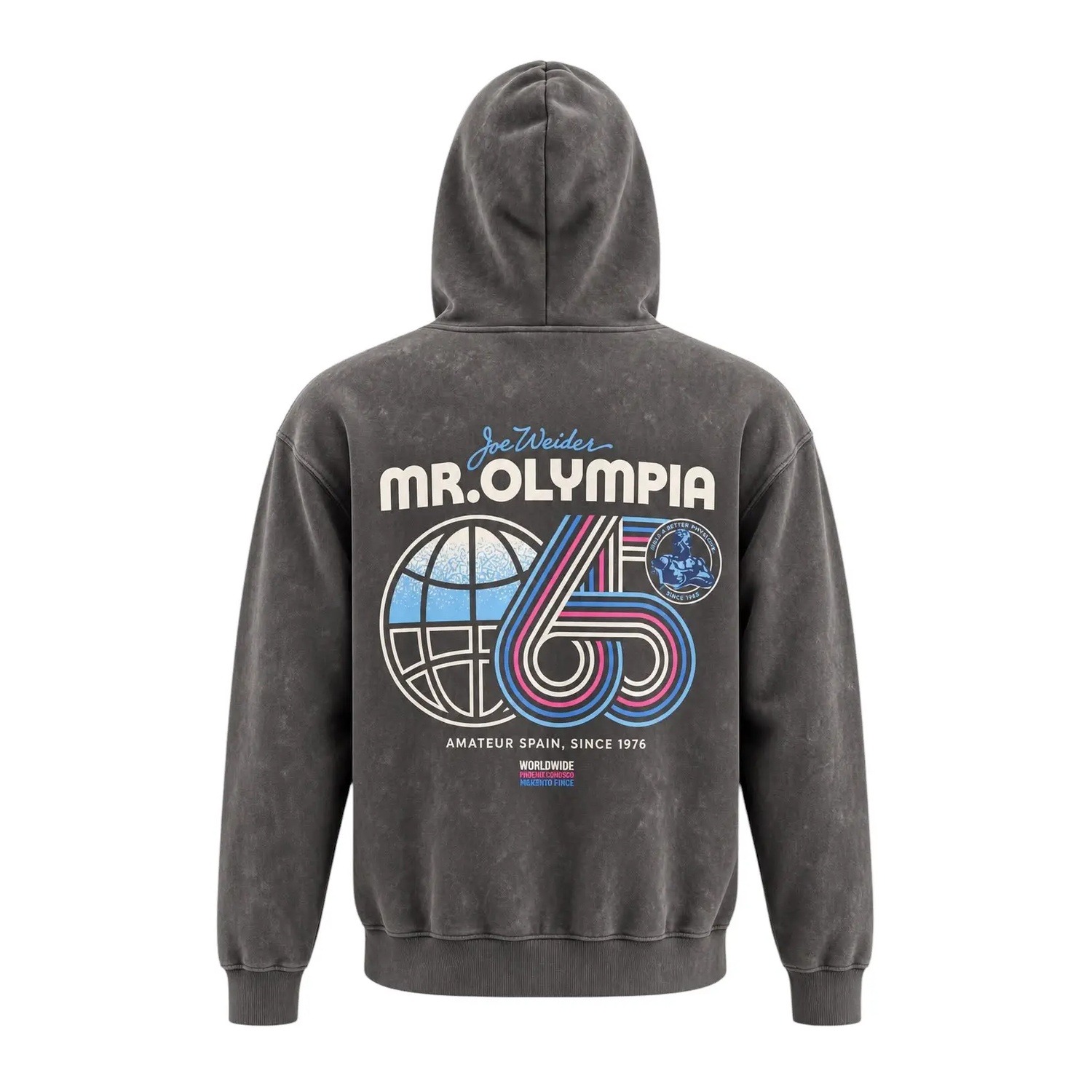Sudadera Mr. Olympia 65 Gris - Image 3
